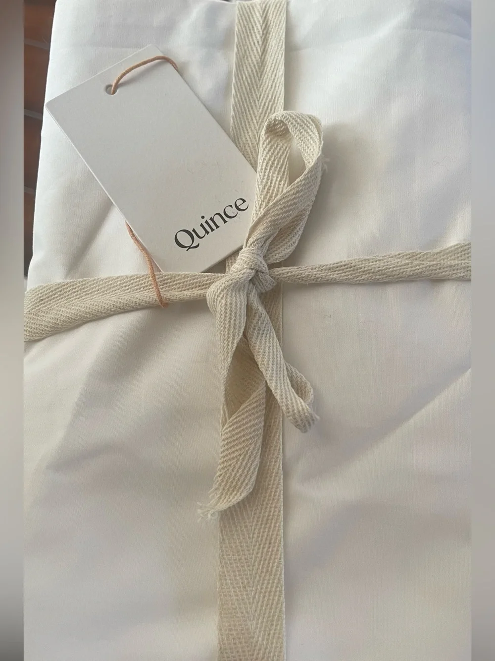 NWT Quince Organic Crisp Percale Sham Set, Standard (White)